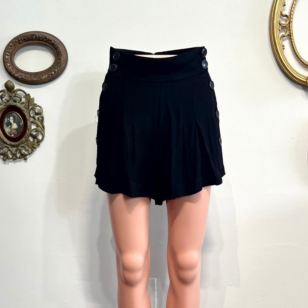 Alice McCall My Way Pleated Sailor Shorts Black 4